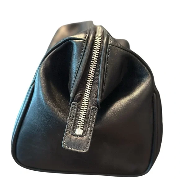 Coach Vintage Black Leather Men's Travel Bag Dopp Kit - Picture 3 of 9